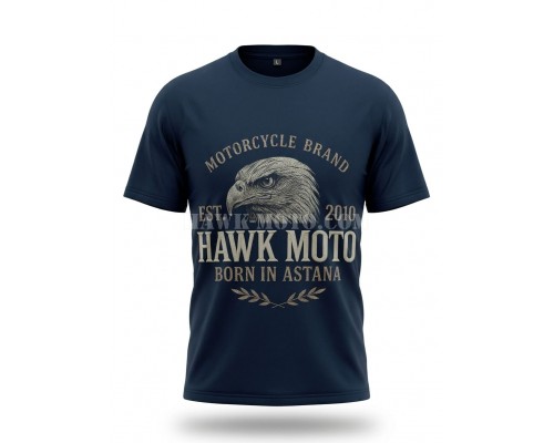 Фирменная футболка HAWK MOTO «Born in Astana»